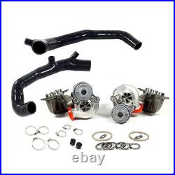 17T Twin Turbocharger+Silicone Inlet Pipe For BMW 135i 335i 535i Z4 N54 RHD 3.0L