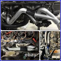 2 Aluminum Turbo Outlet Charge Pipe Kit For 2007-2013 BMW N54 335i 335xi 3.0L