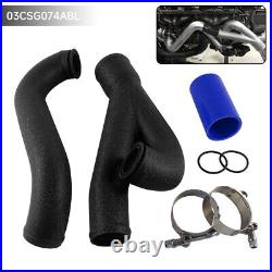 2 Aluminum Turbo Outlet Charge Pipe Kit For 2008-2013 BMW N54 135i E82 E88