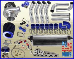 91-99 Bmw E36 325 328 323 M3 I6 T3/t4 8pc Turbocharger Turbo Kit Manifold Fmic B