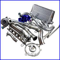 CXRacing GT35 Turbo Manifold Intercooler Kit for 98-06 BMW E46 M52 Engine NA-T