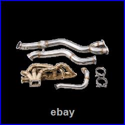 CXRacing Thick Wall Turbo Manifold Kit for BMW E46 M3 with S54 Engine