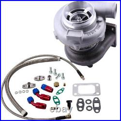 Floating bearing gt3076 gt3037 universal turbo charger oil inlet outlet line kit