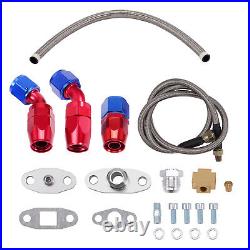 Floating bearing gt3076 gt3037 universal turbocharger oil inlet outlet line kit