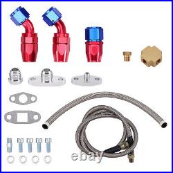 Floating bearing gt3076 gt3037 universal turbocharger oil inlet outlet line kit