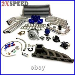 For BMW 92-99 E36 M50 M56 T3T4.63 Turbo Kit Intercooler BOV Manifold