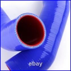 For BMW E39 530d 525d Silicone EGR Intercooler Turbo Boost Hose Pipe Kit Blue