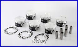 Forged pistons kit Wossner for BMW 3.0 24V Turbo 84.50mm 10.21 2998cm N54