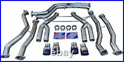 Full Exhaust System with Burnt Quad Tips Performance for 15+ M3 F80 M4 F82 F83 S55