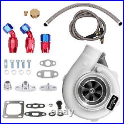 GT30 GT3037 UNIVERSAL application turbo kit with oil hoses fittings T3 Flange