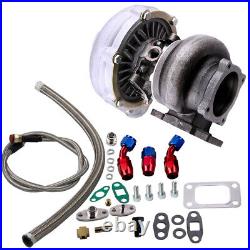 GT30 GT3076 GT3037 Universal Turbocharger Kit With Oil Hoses Fittings T3 Flange