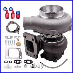 GT30 GT3076 UNIVERSAL turbo charger kit with oil hoses fittings T3 Flange
