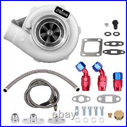 GT30 GT3076 UNIVERSAL turbo turbocharger kit with oil hoses fittings T3 Flange