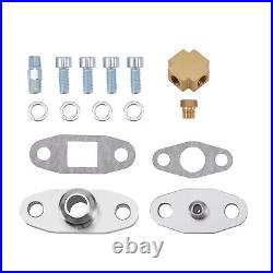 GT30 GT3076 UNIVERSAL turbocharger kit with oil hoses fittings T3 Flange