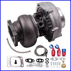 GT3037 T3 Flange Anti-surge Turbo Kit + Oil Return Feed Lines for 2.5-3L Engine