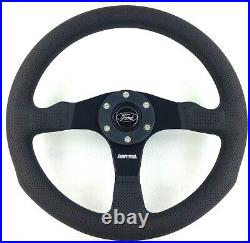 Genuine Momo Competition 350mm steering wheel. Ford horn. Escort Fiesta RS etc