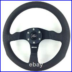 Genuine Momo Competition 350mm steering wheel. Ford horn. Escort Fiesta RS etc