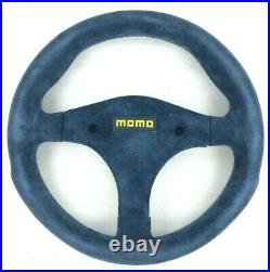 Genuine Momo Model Mod. 28 BLUE suede steering wheel 280mm. IVA Race etc. NOS 18C