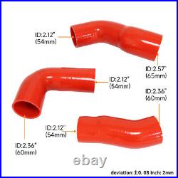 Intercooler Silicone Turbo Hose Kit For BMW E60 E61 5 Series 530d 525d 03-10 Red