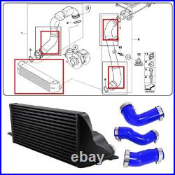 Intercooler Silicone Turbo Hose Kit For BMW E60 E61 5 Series 530d 525d Blue