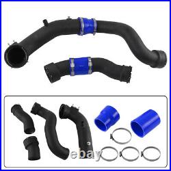 Intercooler with Charge Pipe Kit + Boost Pipe For BMW 535i 640i 740i N55 Blue