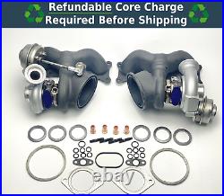 OEM N54 335i 335is 335xi Front and Rear Turbo Chargers With Gasket Kit 11657649290
