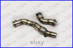 Stainless Steel 3inch Decat Turbo Downpipes Kit for BMW M2 M3 M4 S55 F8X F80 F82