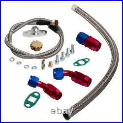 T04E T3/T4 A/R 0.63 400+HP TURBO Oil Line 2.5 Intercooler Piping Pipe Kits