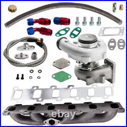 T04E Turbo & Oil Line & Manifold Kit For Nissan Patrol Safari Y60 Y61 TD42 TB42