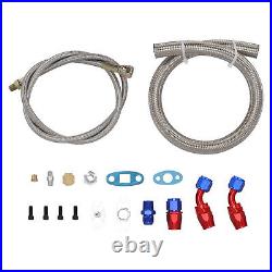 T04E Universal Turbo t3 Turbocharger Intercooler Oil Lines BOV Adapter Kit