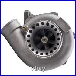 T3 Flange GT35 GT3582 Universal A/R. 70 Turbo Turbocharger+Oil Feed Return Lines