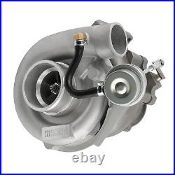 T3 T04E 420 HP Universal 0.63 AR Turbo Turbocharger with Oil Return Feed Line Kit