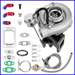 T3 T04E V-band Turbo Turbocharger 0.63 AR Oil Drain Return FEED Line Kit