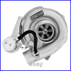 T3 T04E V-band Turbo Turbocharger 0.63 AR Oil Drain Return FEED Line Kit