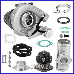 T3 T04E V-band Turbocharger Internal Wastegate Blow Off Valve 30PSI Boost kit