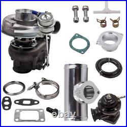 T3 T04E V-band Turbocharger Oil Cooling Internal Wastegate Blow Off Valve Kit