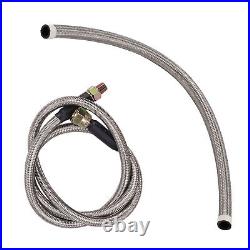 T3 T04e TO4E V-band Turbo 0.63 AR Oil Drain Return FEED hose Line Kit
