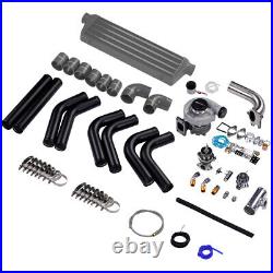 T3 T4 T04E Universal Turbo charger Kit +Wastegate+Intercooler+Pipes for 1.5-3.0L