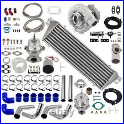 T3 T4 T04E Universal Turbocharger +Wastegate+Intercooler Piping Kit for 1.5-3.0L