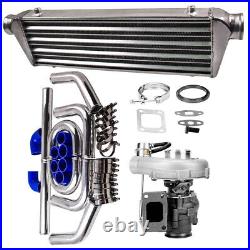 T3 T4 Turbo Charger 0.63 A/R + Intercooler + 2.5 Intercooler Tube Piping Kit