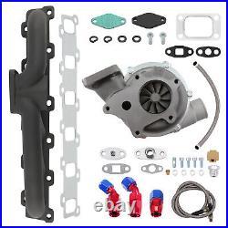 T3 T4 Turbo Turbocharger Oil Line Manifold Kit For Nissan TD42 Patrol Safari Y60