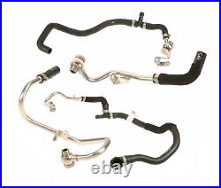 Turbo Charger Coolant Hose Line Kit for select BMW F1 F2 F7 F10 F12 F13 (09-17)