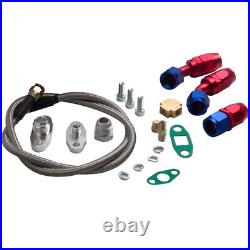 Turbo Charger GT30 GT3037 GT3076.82 + Oil Drain Return Oil FEED Line Kits