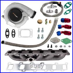 Turbo Charger&Oil Line & Manifold Kit For Nissan Patrol Safari Y60 TD42 Oil Cold
