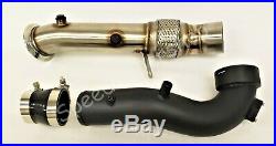 Turbo Downpipe+Charge Pipe Kit For BMW N55 535i/ix 640i/ix F07/F10//F12/F13