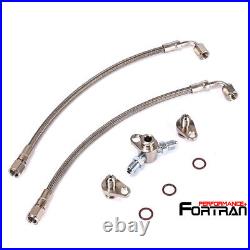 Turbo Oil Feed Line Kit fit BMW N54 3.0L 135i 335i 535i Twin Turbo TD03 PTFE