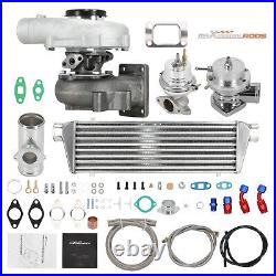 Universal Turbo T3 Bov Adaptor Wastegate Turbocharger Intercooler Kits 350+HP